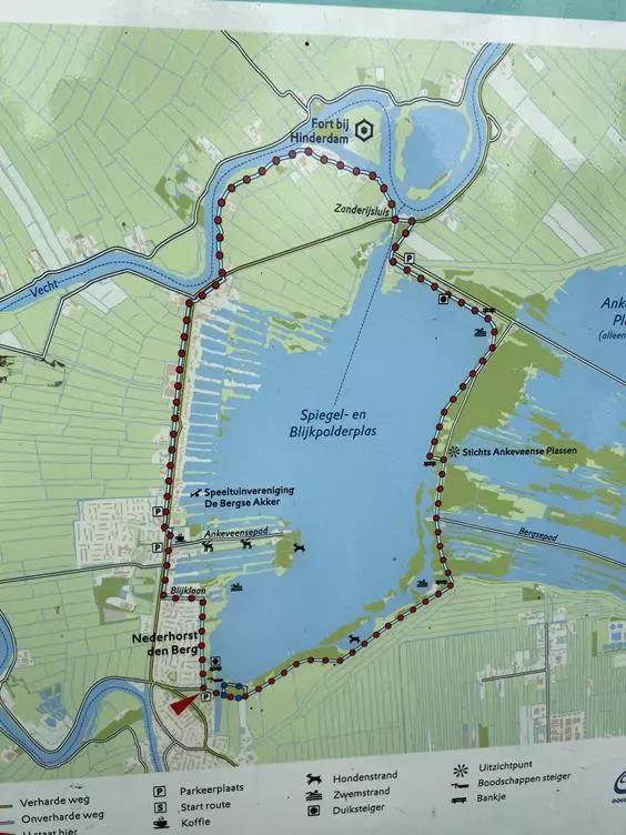 Kaart van duiklocatie Spiegelplas